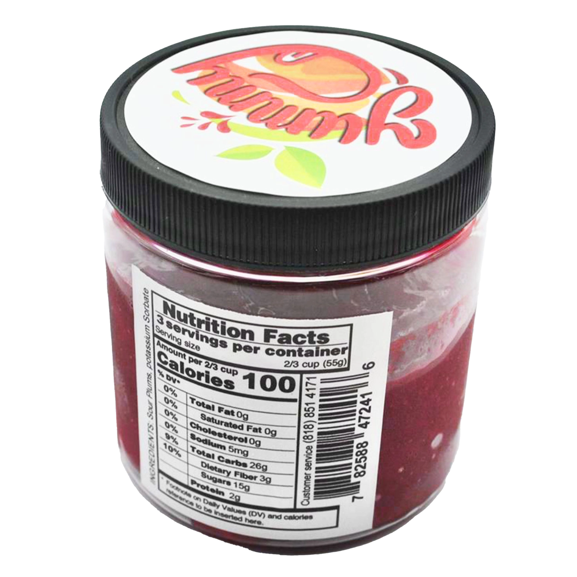 sour plum yummy snacks back