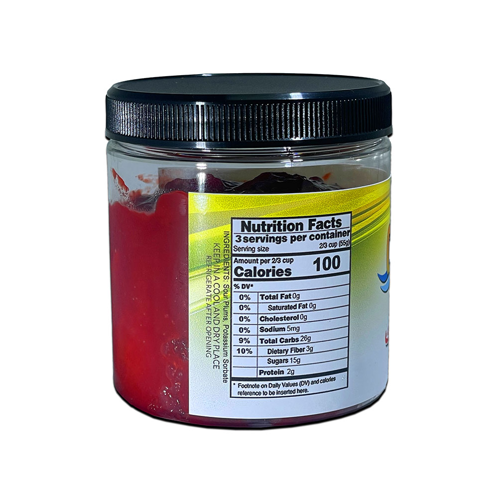 Darya Sour Plum All Natural Fruit Snack 8 oz (آلو جنگلی) - Image 2